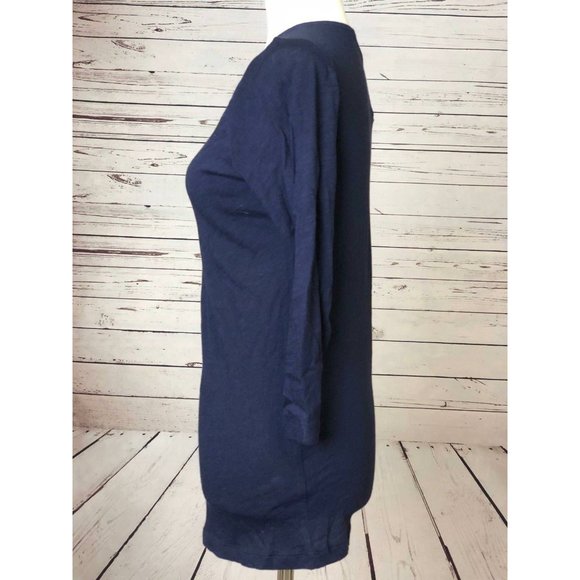 Gap Tunic Top shirt size XS Extra Small Navy blue Y2K‎ Embellished 90s NWT - Picture 4 of 8